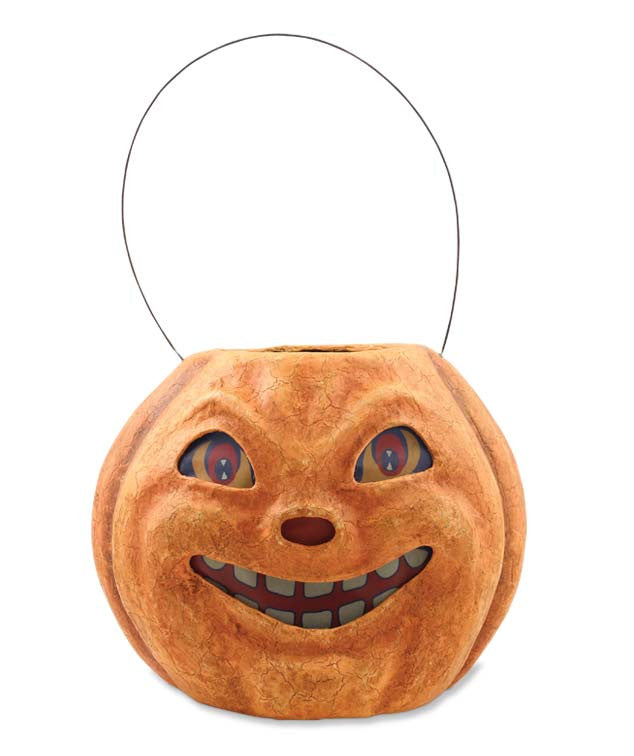 Vintage Pumpkin Bucket - Large