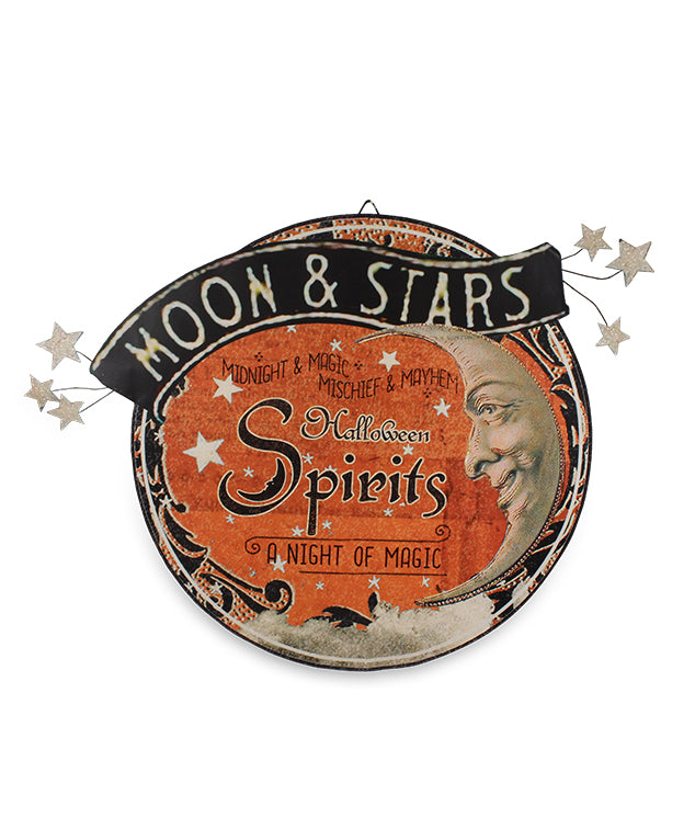 Magic Halloween Spirits Tin Sign