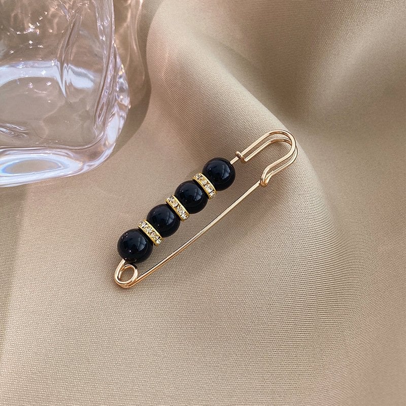 🔥Fancy Rhinestones Pearls Safety Pin Brooch