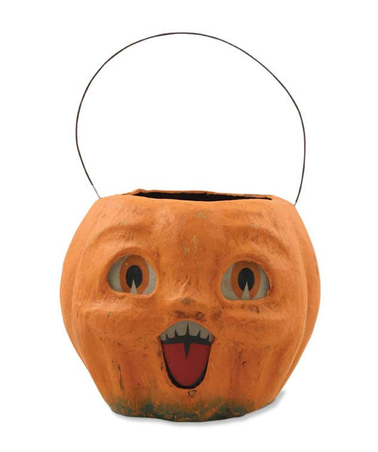 Happy Vintage Pumpkin Bucket