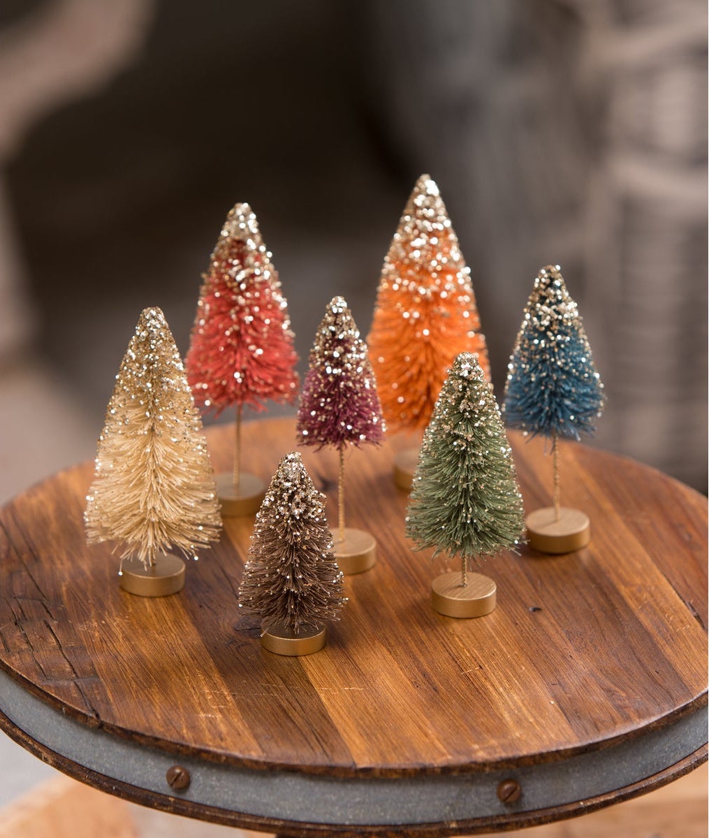 Mini Fall Bottle Brush Trees