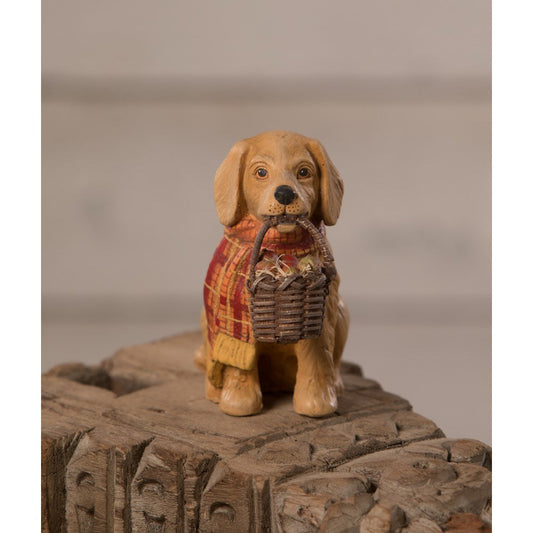 Fall Pup with Scarf & Apple Basket