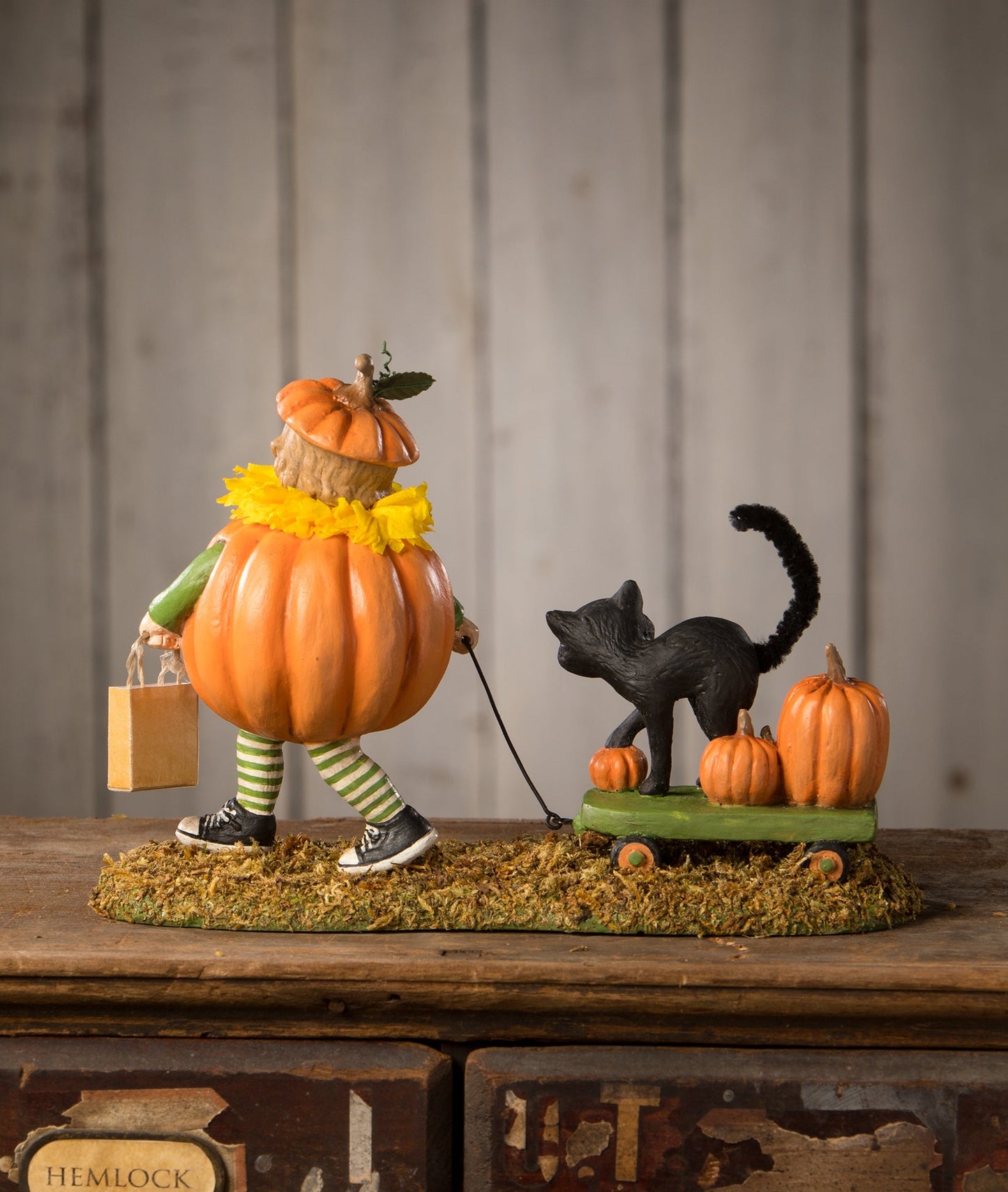 Pumpkin Paige with Wagon
