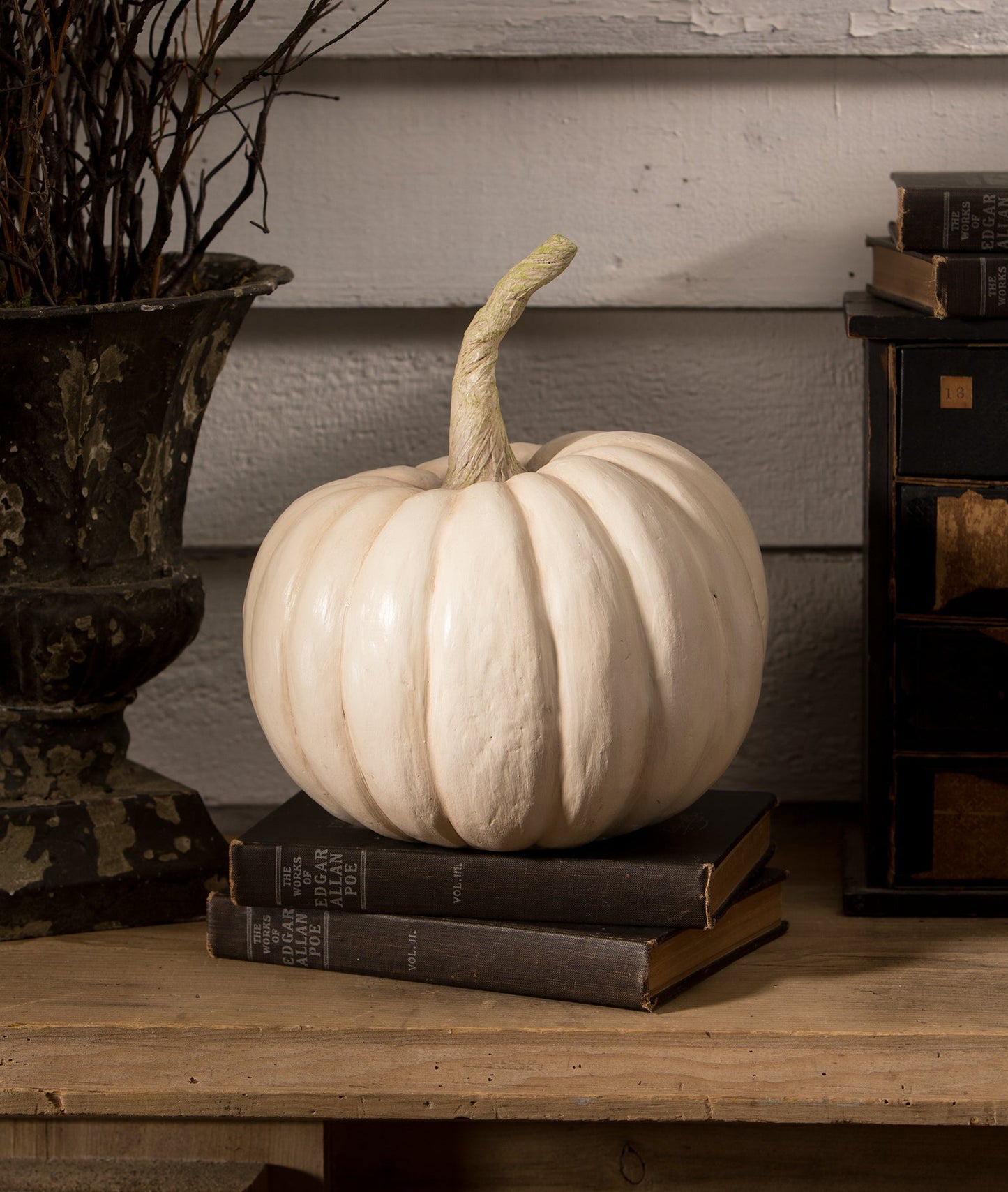 Peek-a-Boo Pumpkin, White