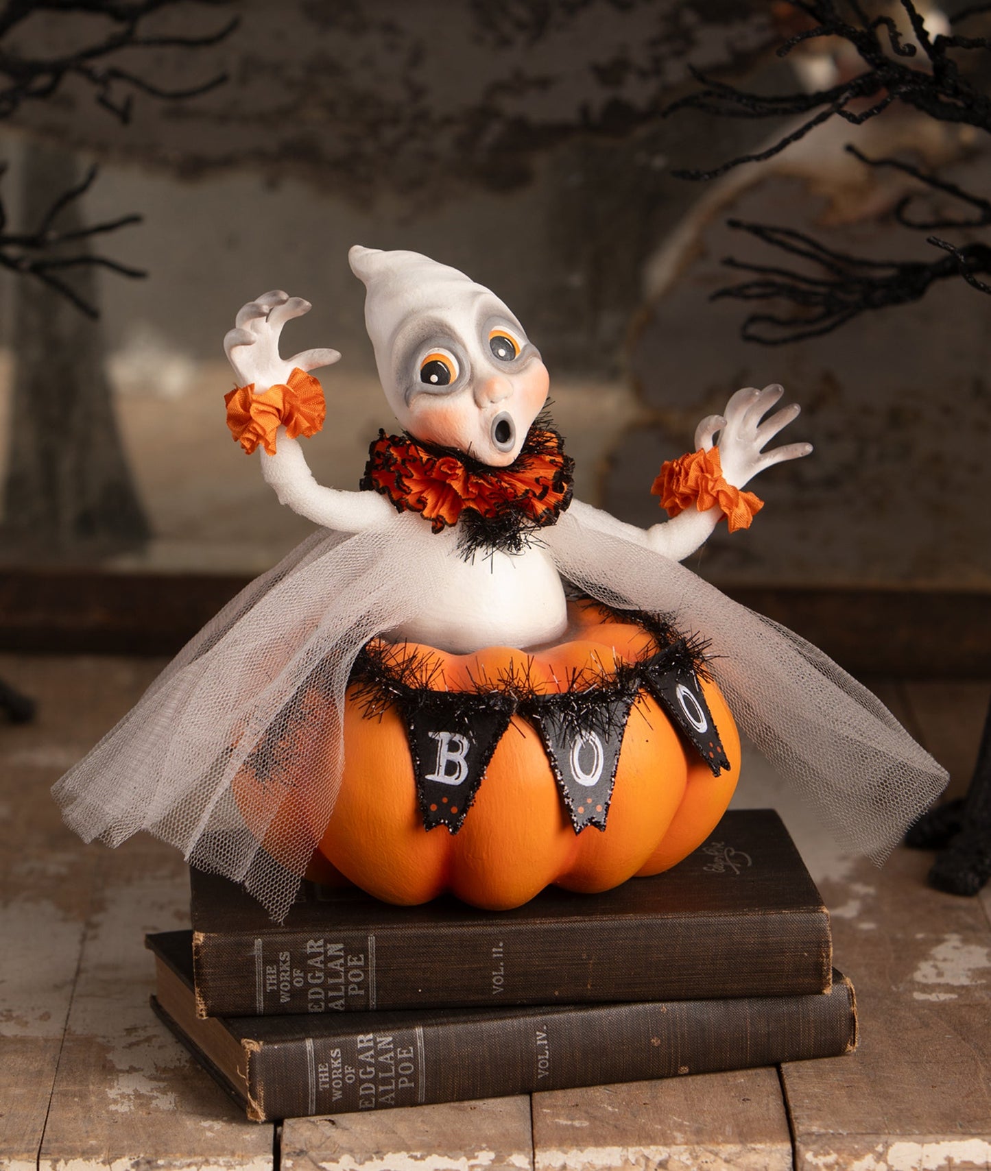Binx Boo Ghost in Pumpkin