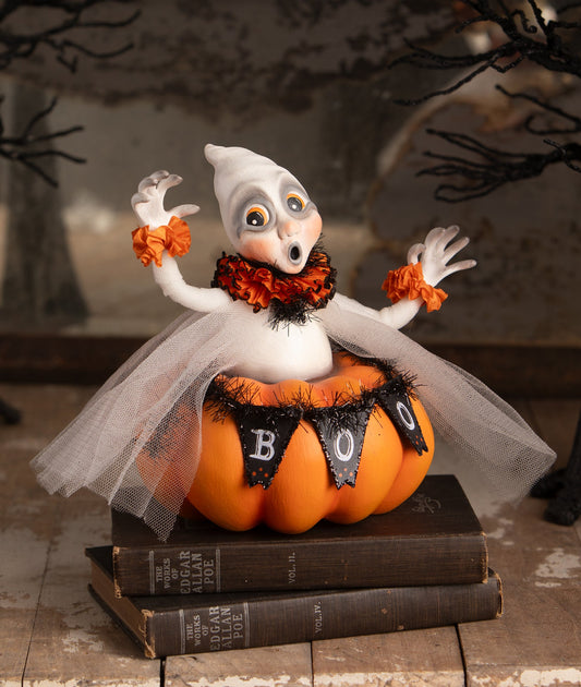 Binx Boo Ghost in Pumpkin