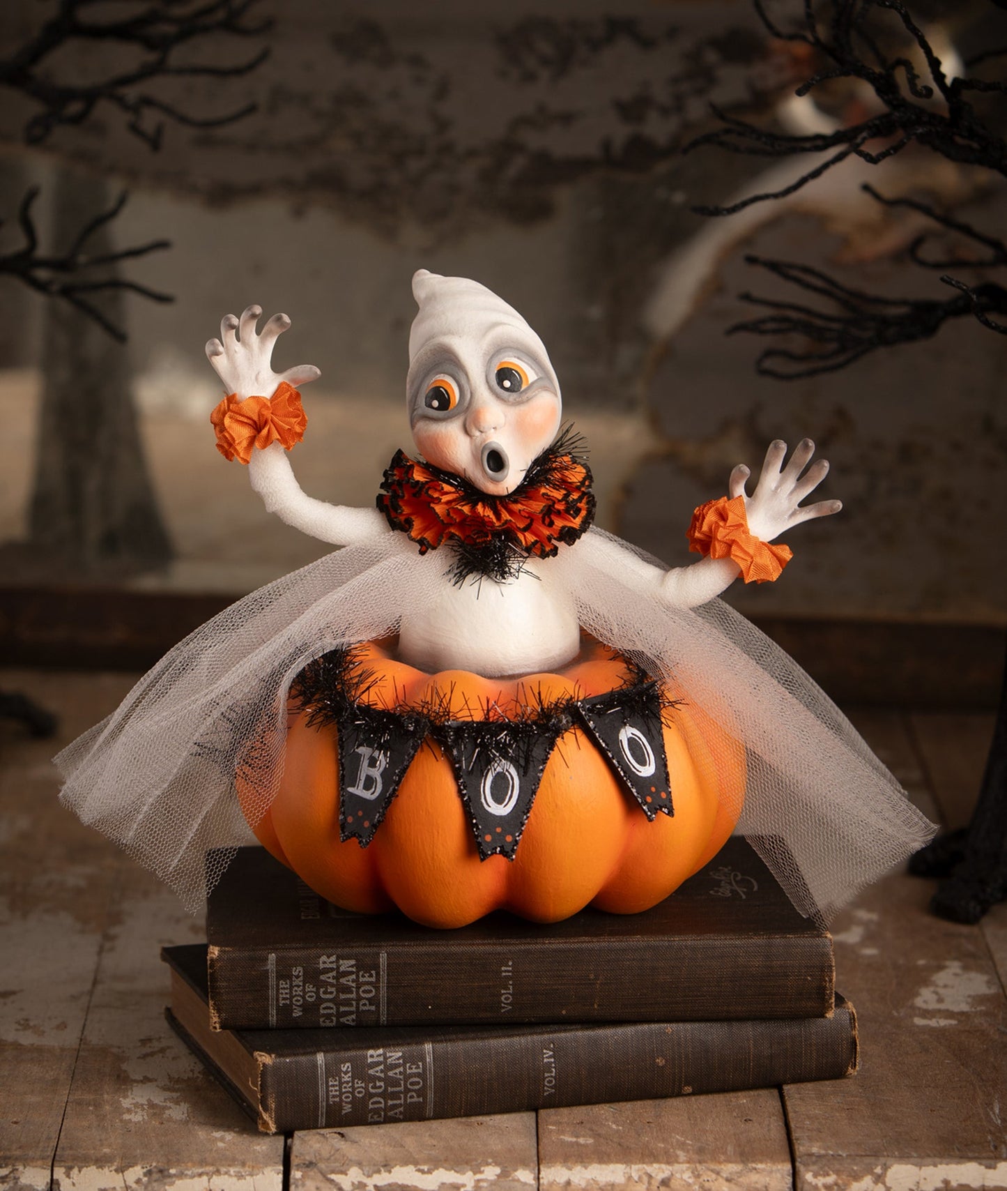 Binx Boo Ghost in Pumpkin