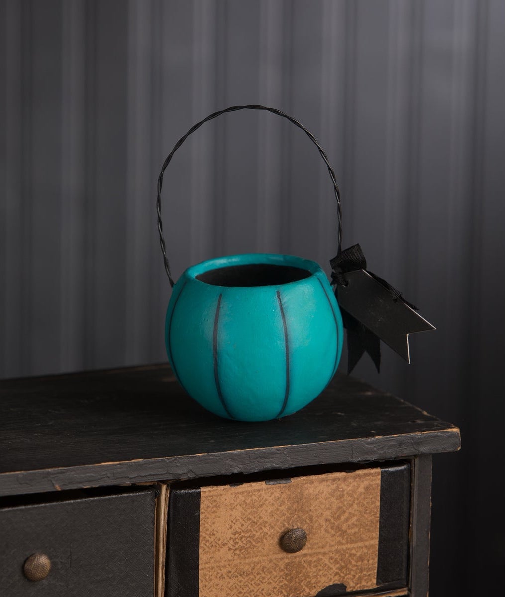 Small Blue Pumpkin Bucket