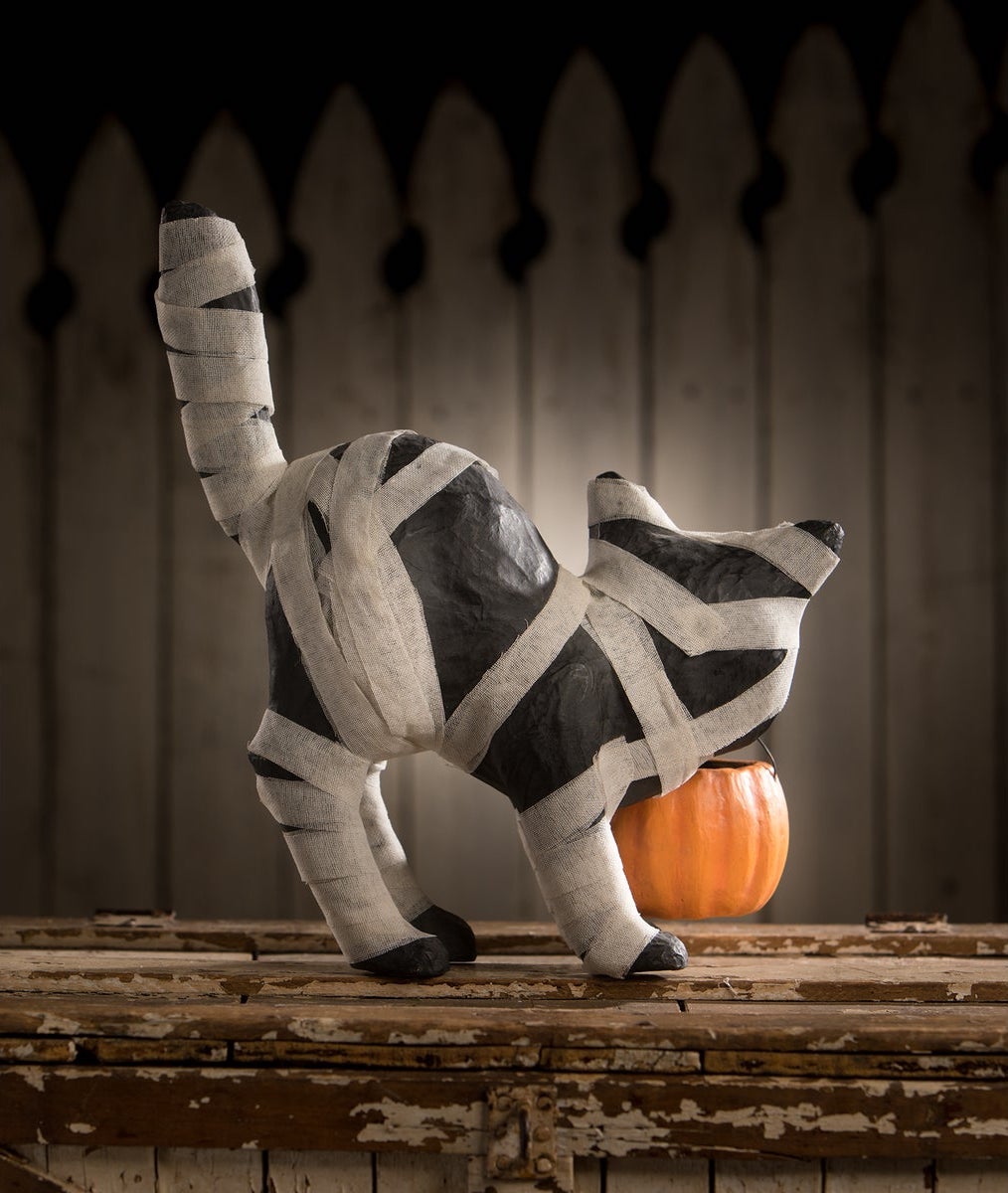 Mummy Kitty Cat, Paper Mache