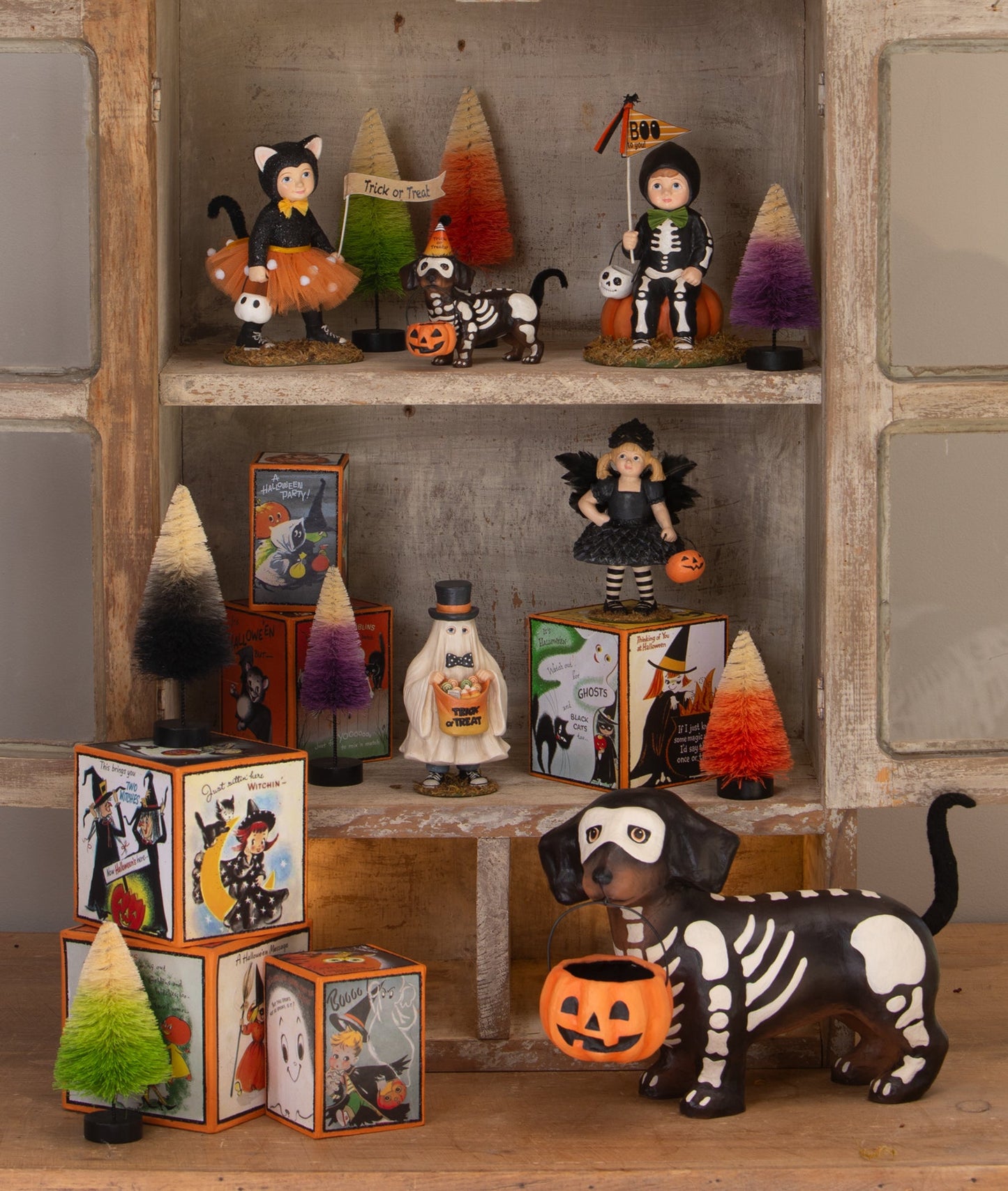 Skelly Pup Paper Mache