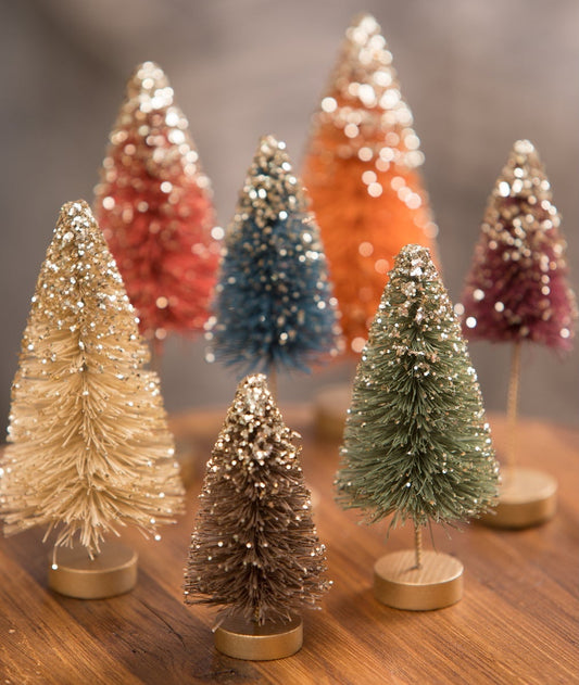 Mini Fall Bottle Brush Trees