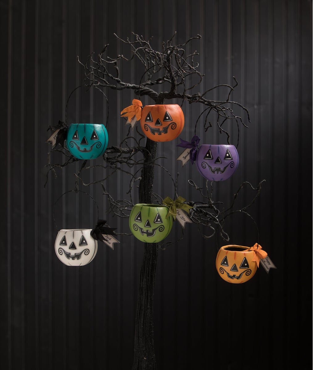 Small Blue Pumpkin Bucket
