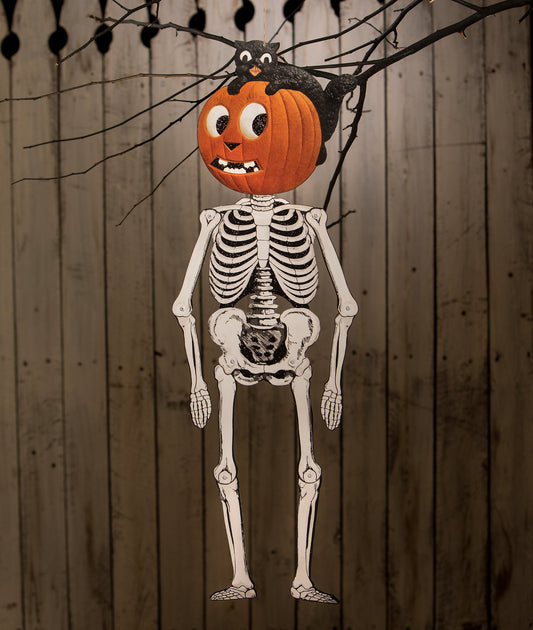 Jack & Cat Hanging Skeleton
