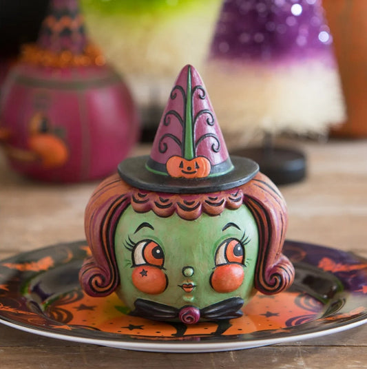 Hagatha Hollow Witch Head Container
