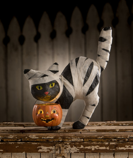 Mummy Kitty Cat, Paper Mache