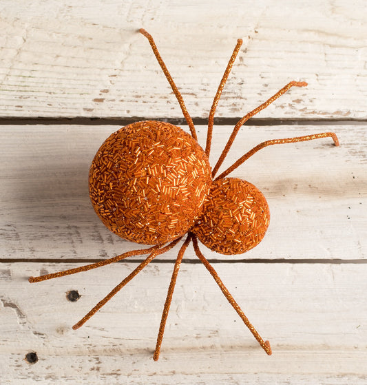 Orange Beaded Spider, Large