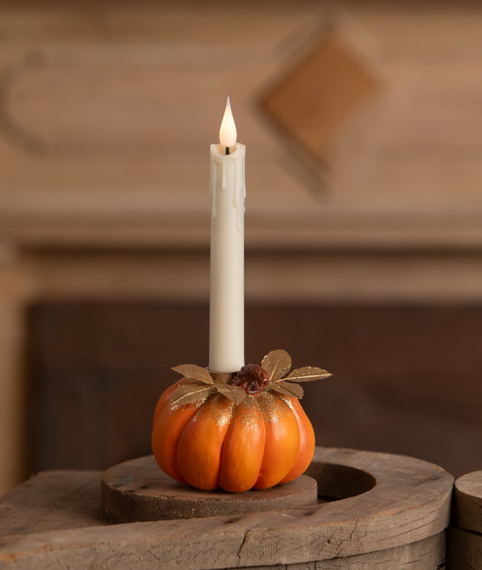 Pumpkin Candlestick Holder
