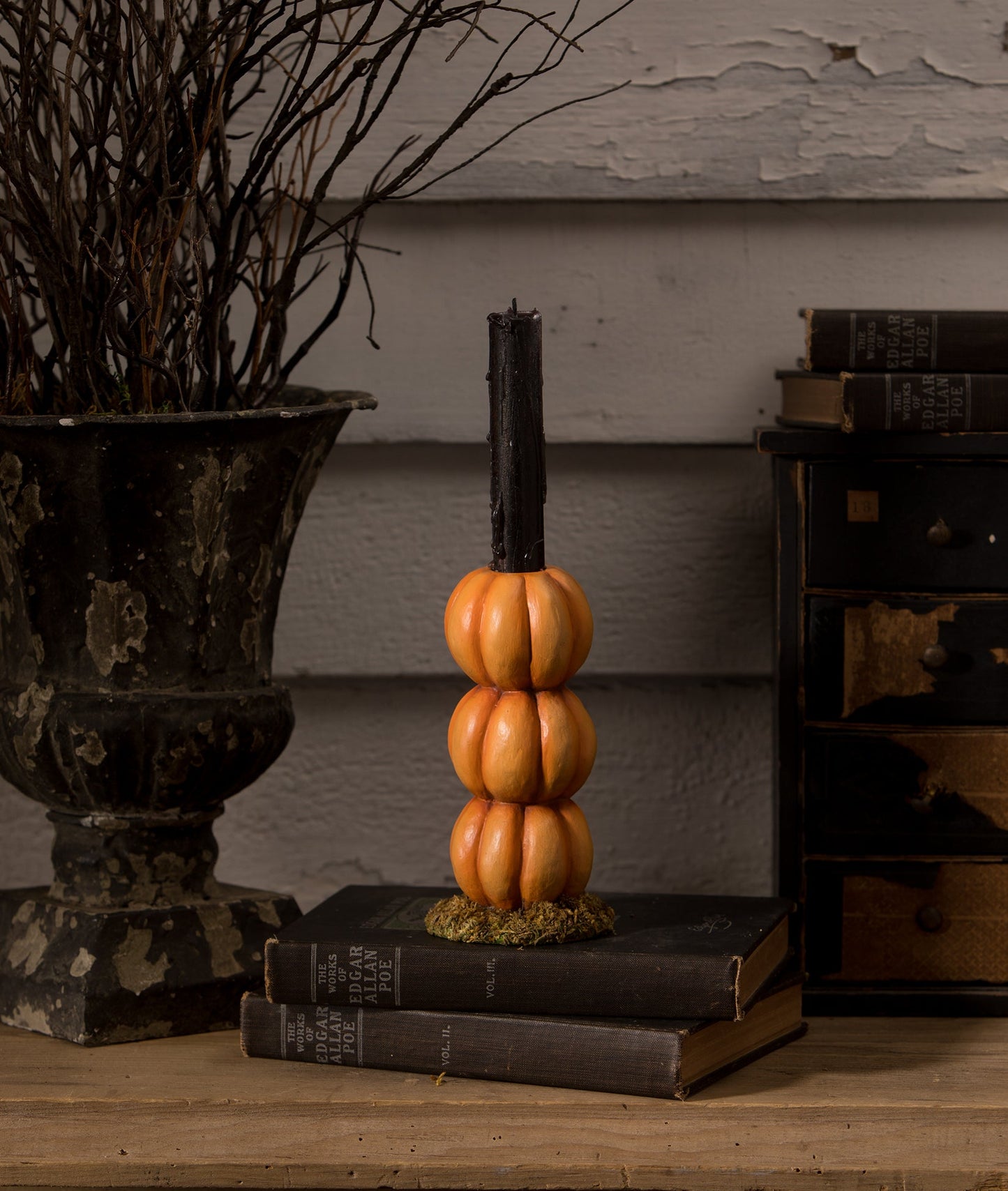 Pumpkin Stack Candlestick Holder