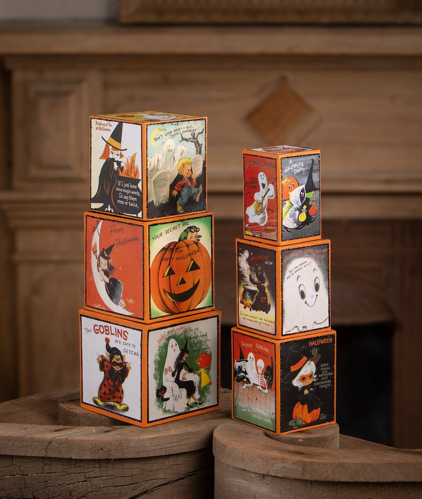 Retro Halloween Blocks