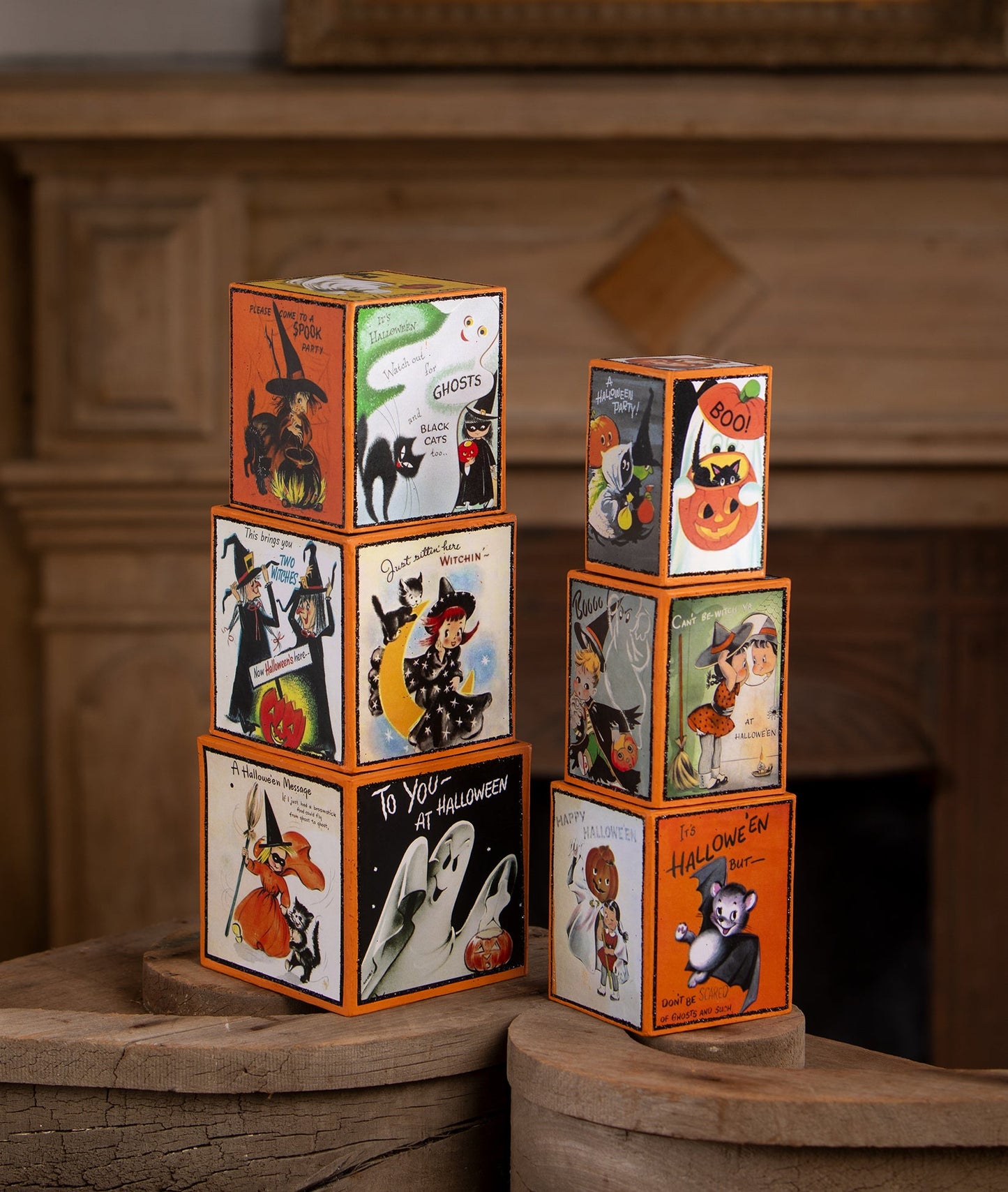 Retro Halloween Blocks