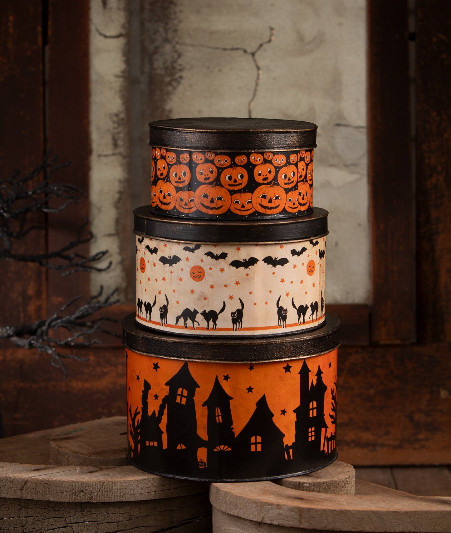 Vintage Halloween Tins