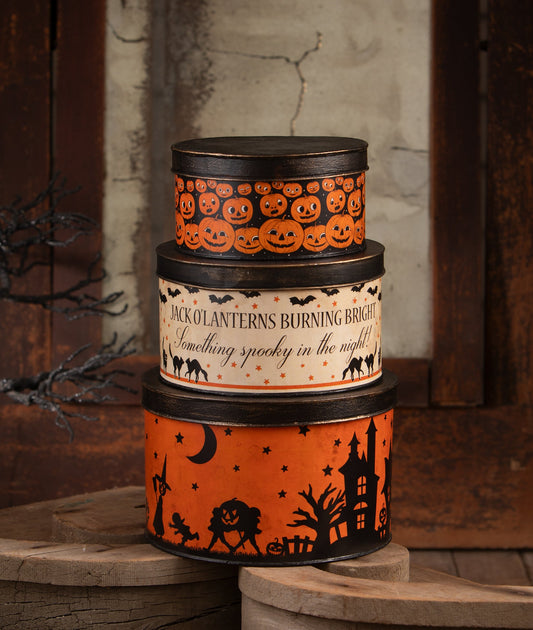 Vintage Halloween Tins
