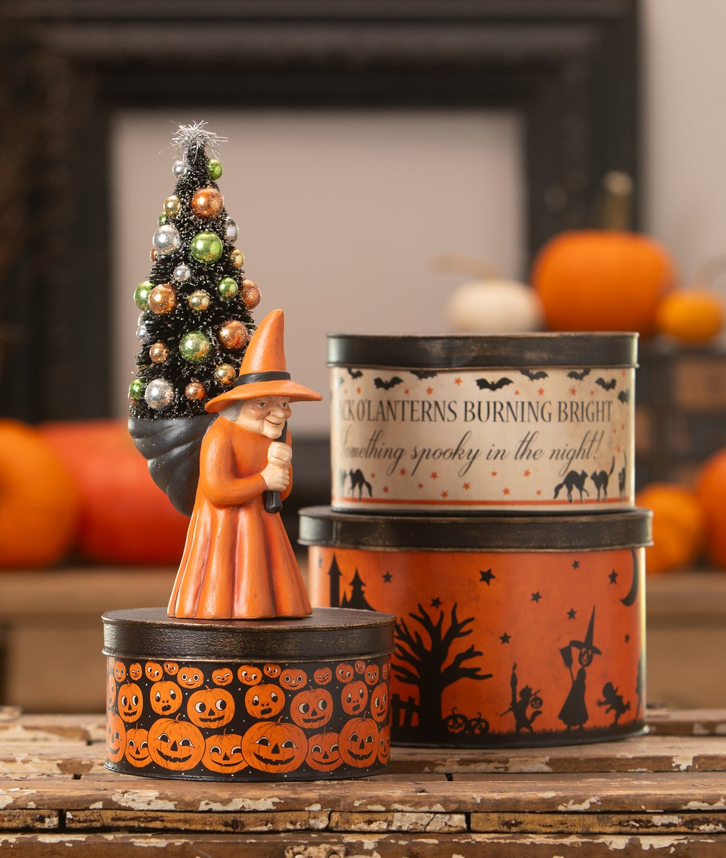 Vintage Halloween Tins