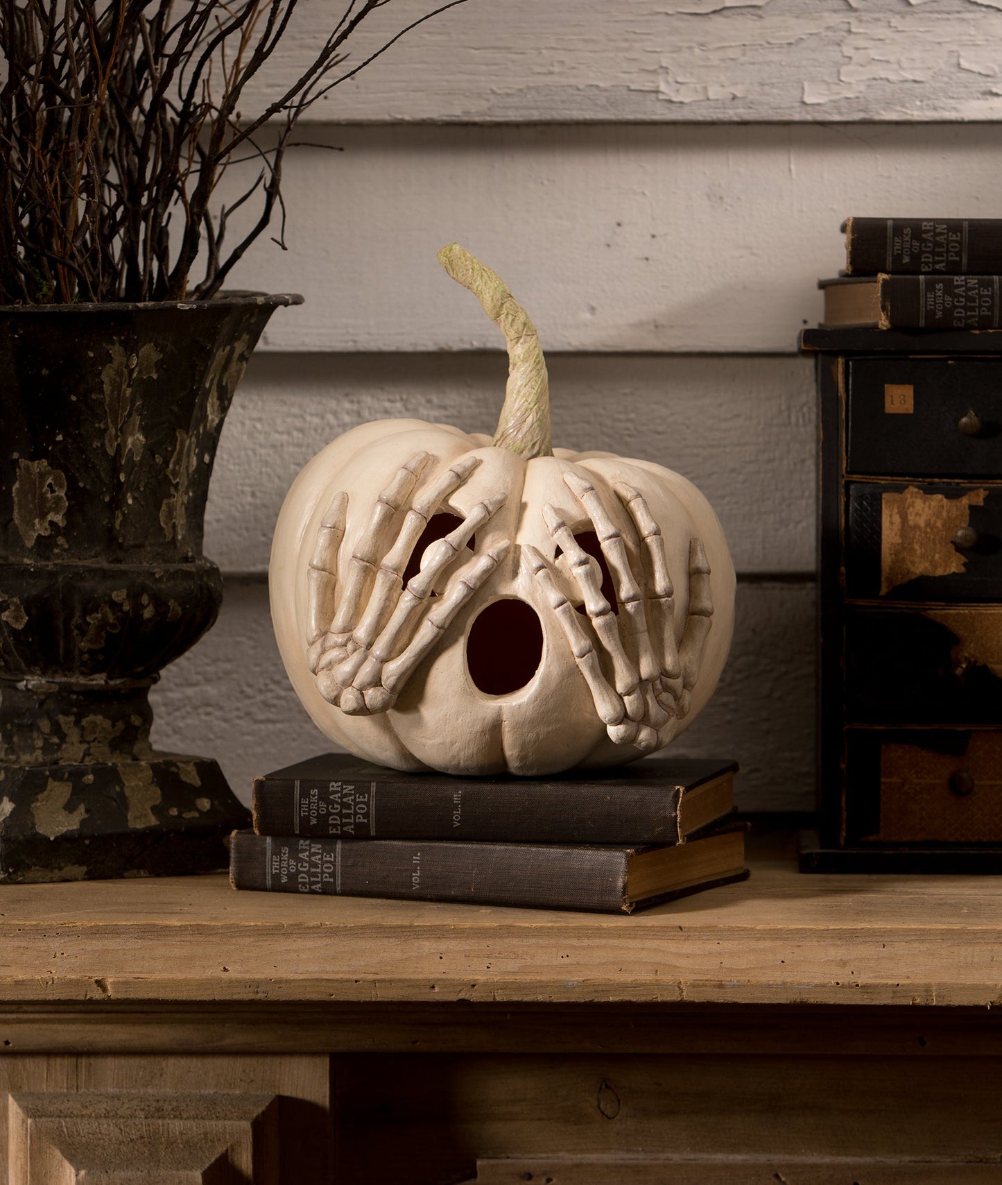 Peek-a-Boo Pumpkin, White